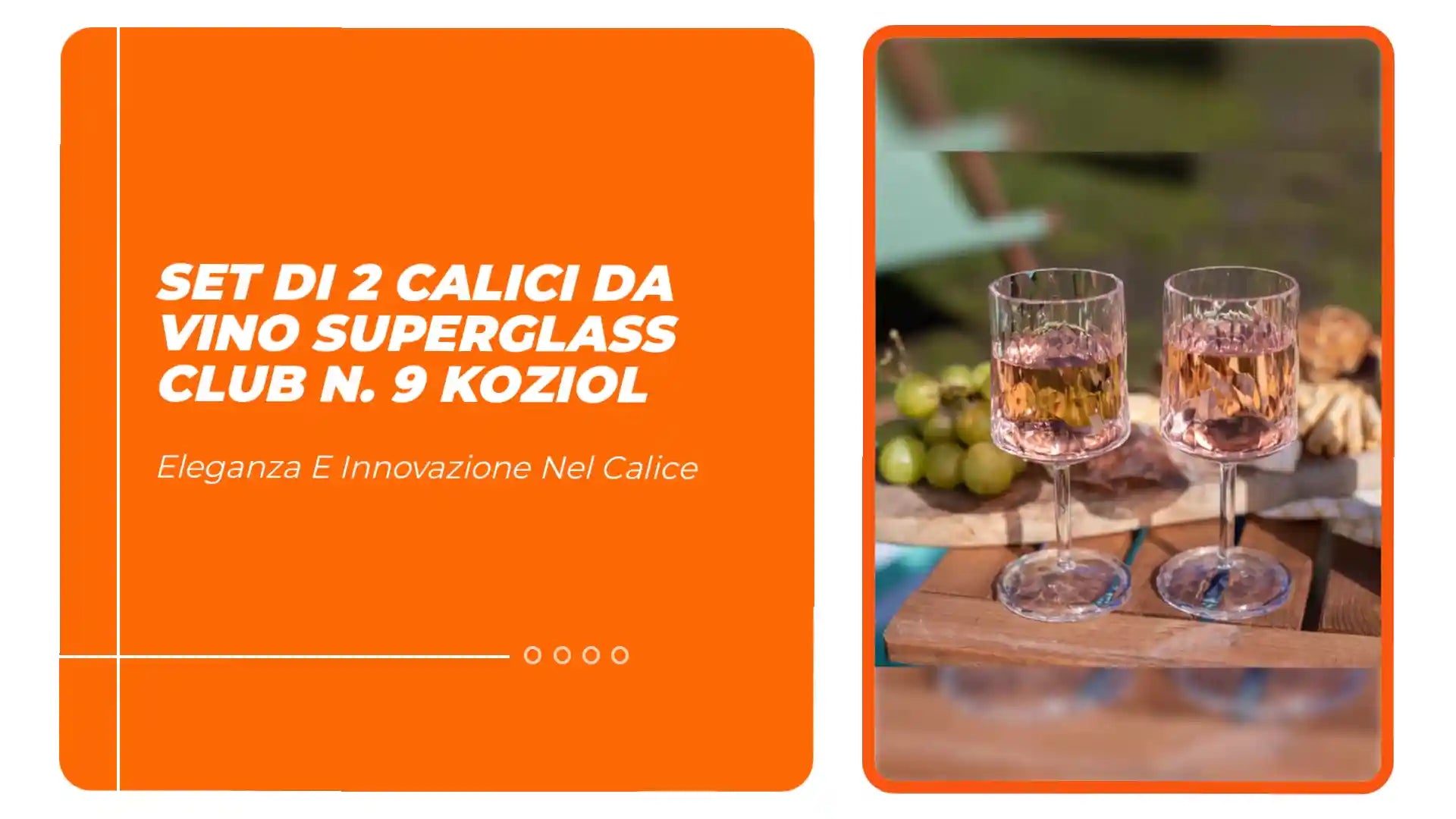 Set di 2 calici da vino Superglass CLUB n. 9 Koziol by@Outfy