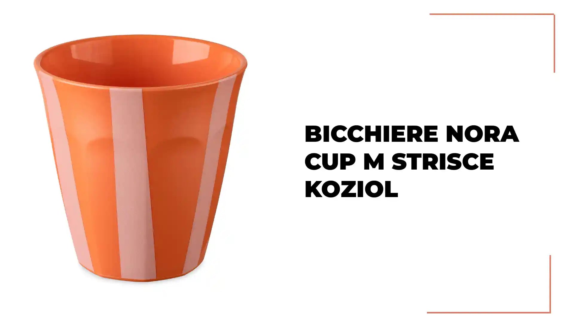 Bicchiere NORA CUP M STRISCE KOZIOL by@Outfy