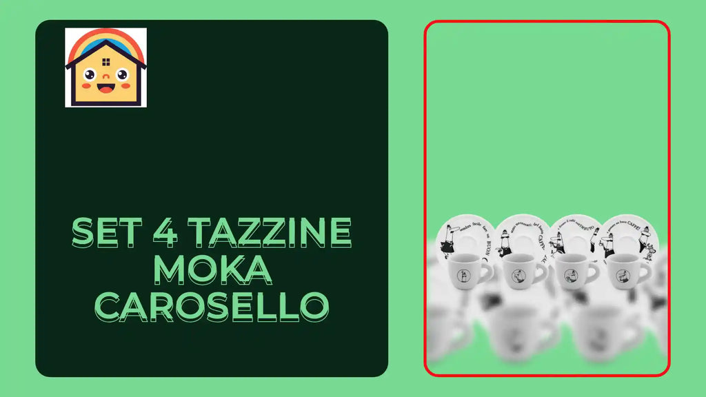 Set 4 tazzine moka carosello by@Outfy
