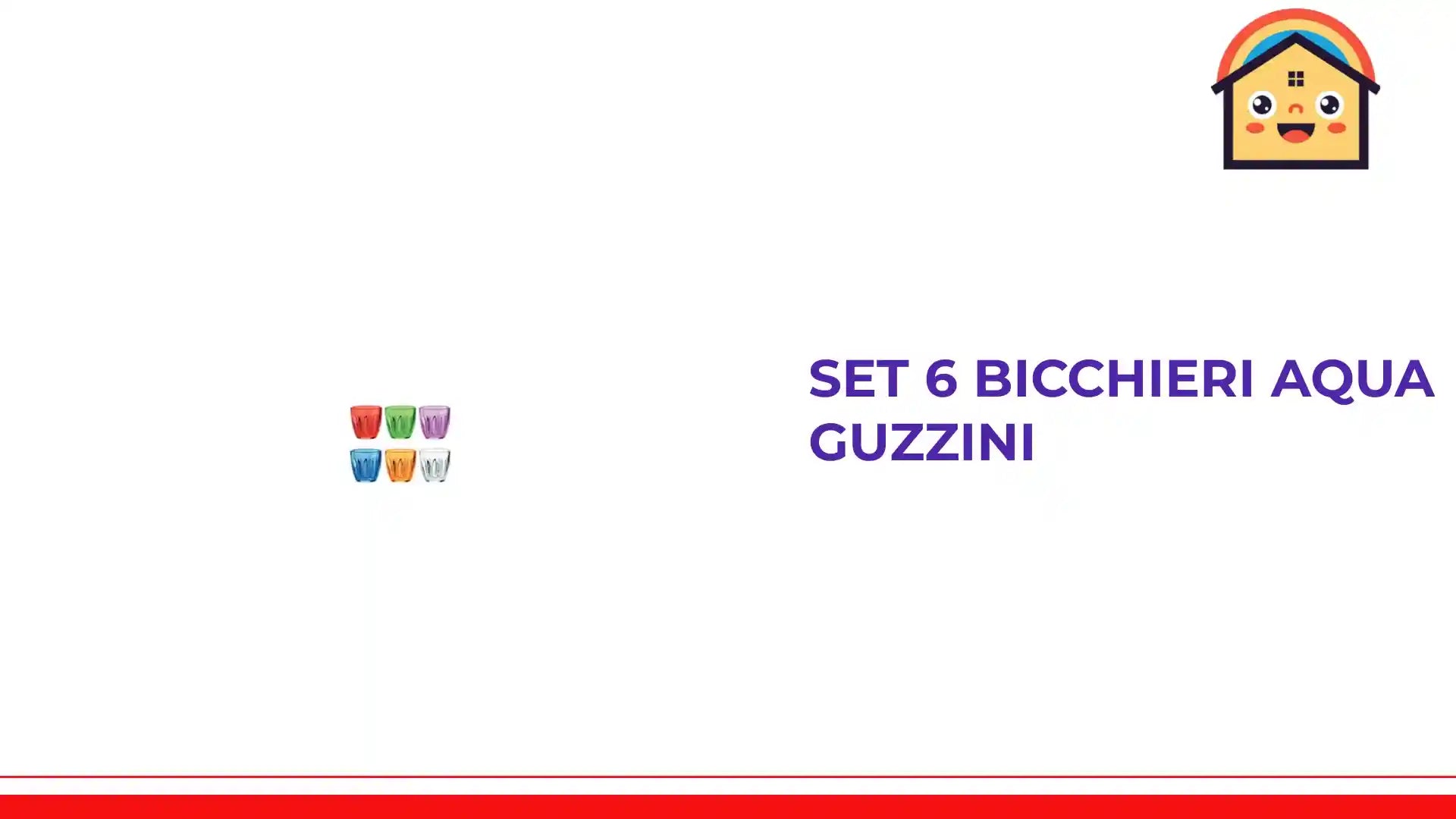 Set 6 bicchieri Aqua Guzzini by@Outfy