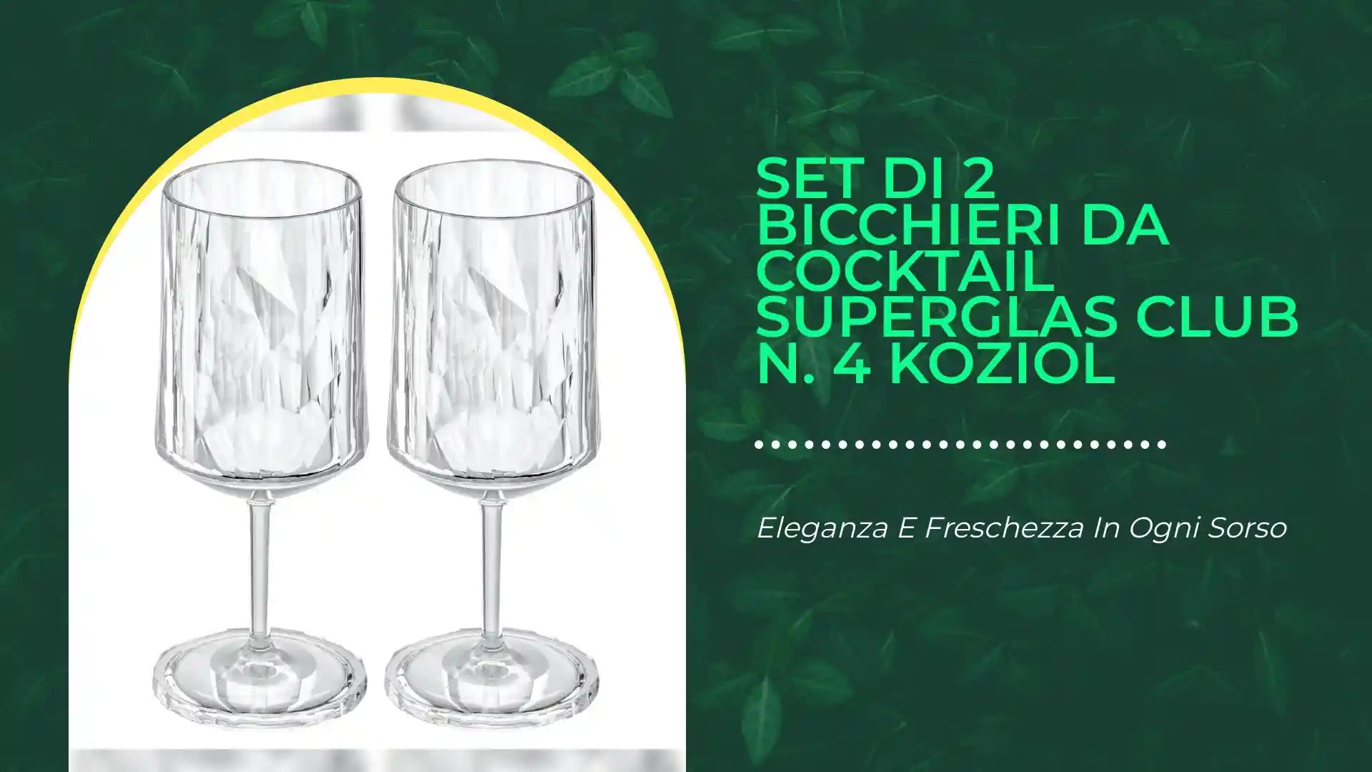 Set di 2 bicchieri da cocktail SUPERGLAS CLUB n. 4 Koziol by@Outfy