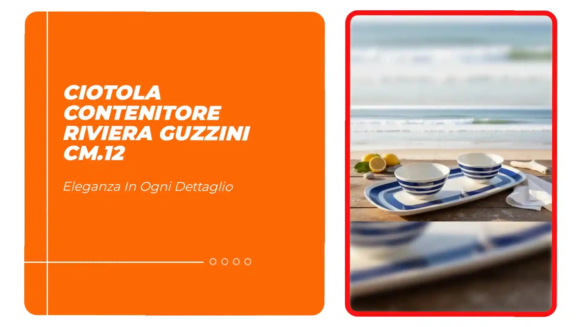 Ciotola contenitore RIVIERA Guzzini cm.12 by@Outfy