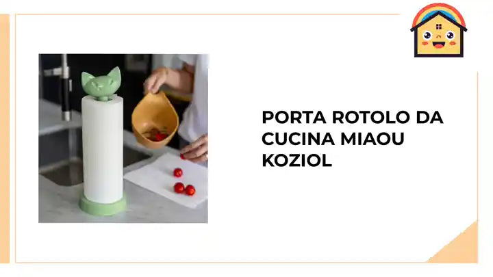 Porta rotolo da cucina MIAOU KOZIOL by@Outfy
