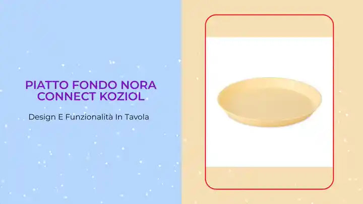 Piatto fondo Nora Connect Koziol by@Outfy