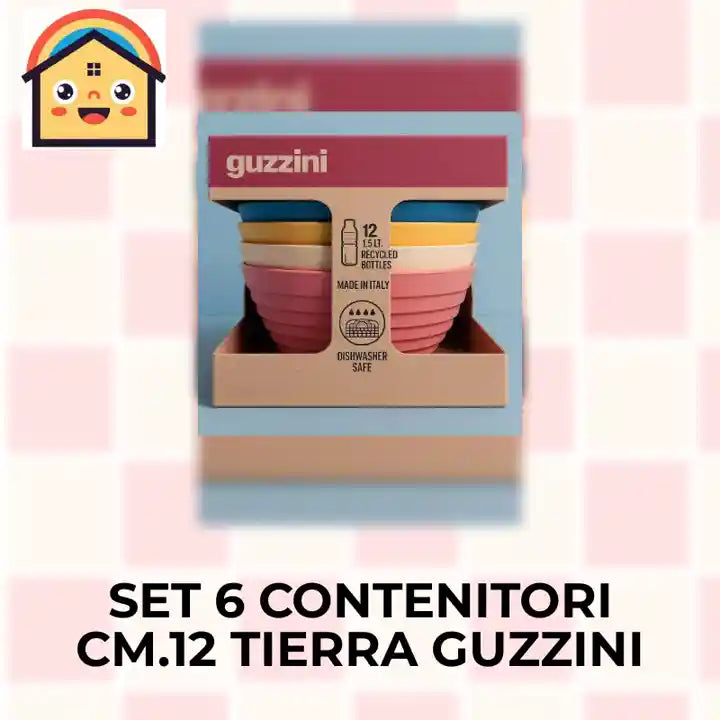 Set 6 contenitori cm.12 Tierra Guzzini by@Outfy