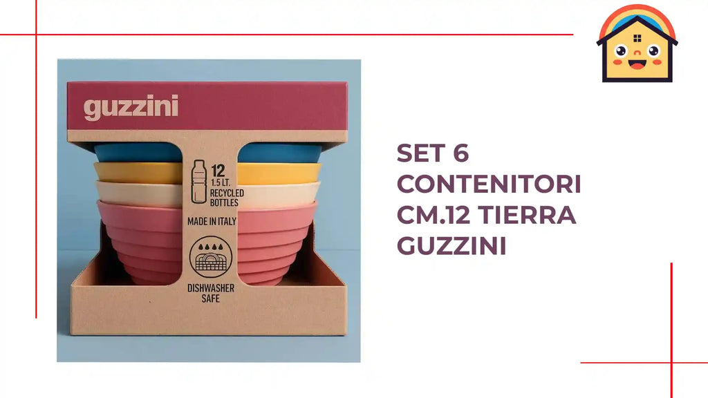 Set 6 contenitori cm.12 Tierra Guzzini by@Outfy