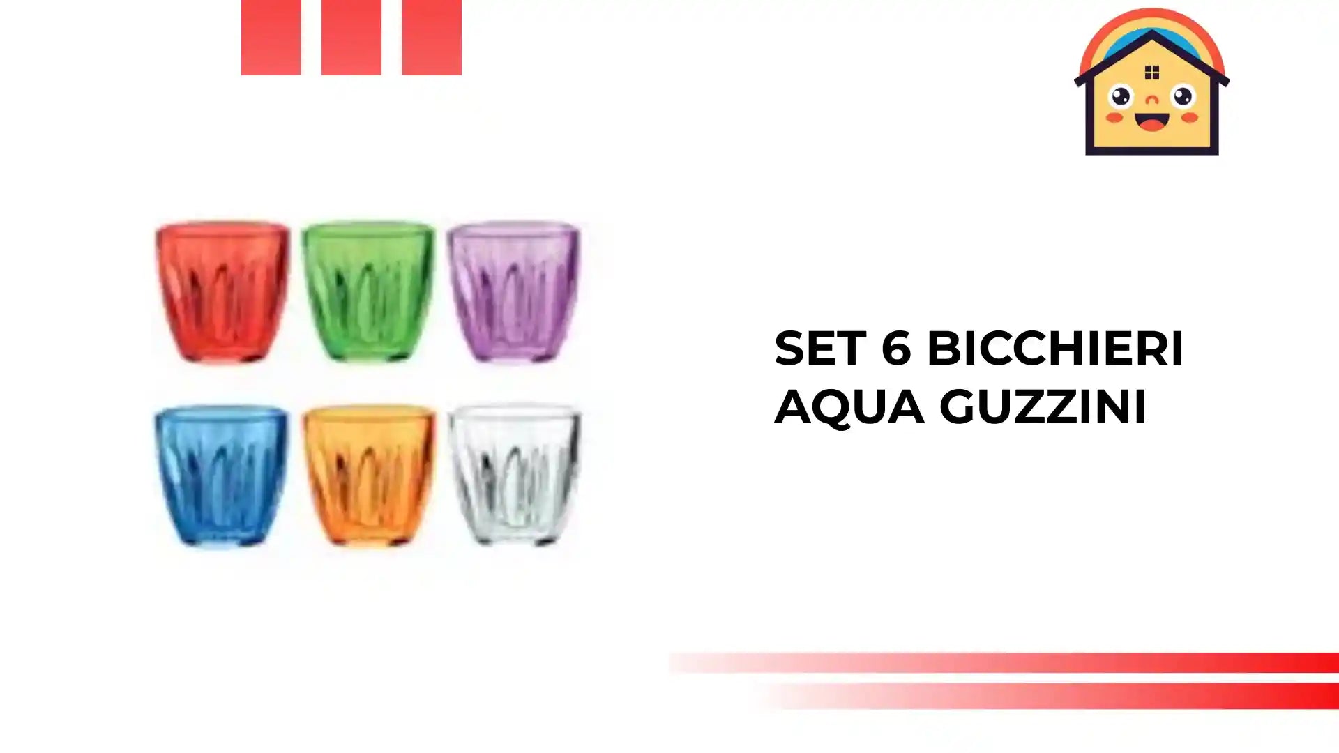 Set 6 bicchieri Aqua Guzzini by@Outfy