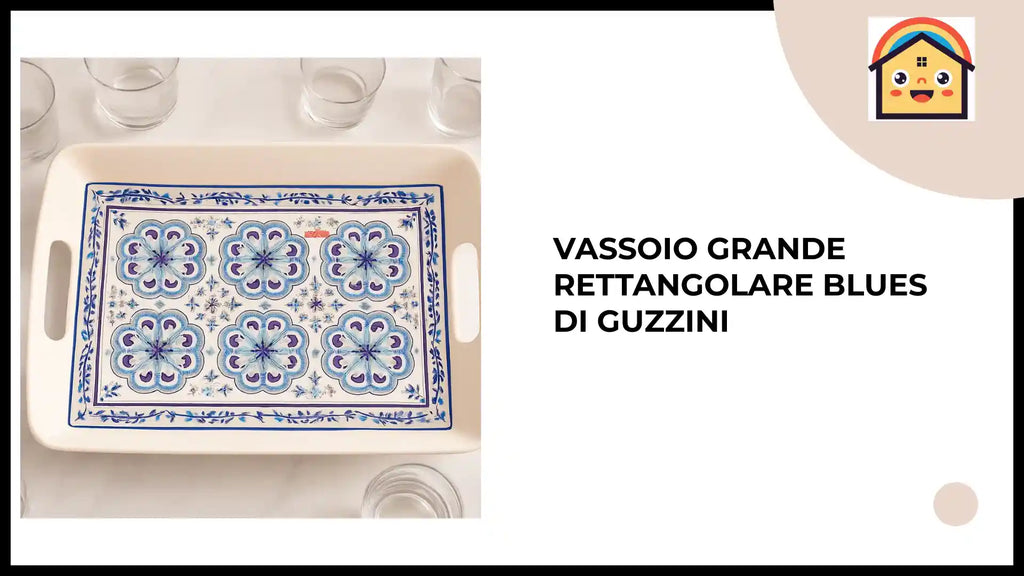 Vassoio grande rettangolare Blues di Guzzini by@Outfy
