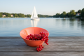 NORA BOWL M STRIPES KOZIOL