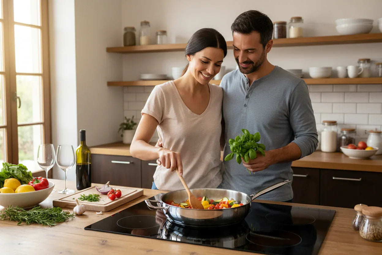 Tegame acciaio inox 18/10 2 manici cm.22 Elodie - MaLu Casa Più