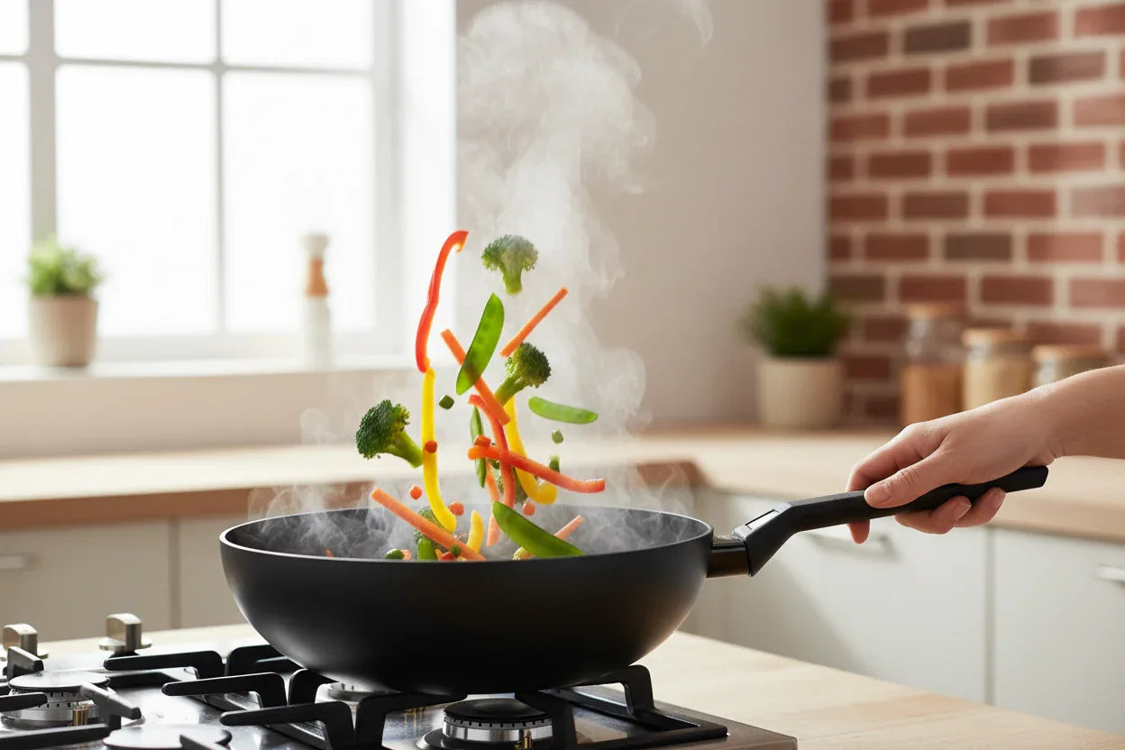 Wok antiaderente cm.28 Titan - MaLu Casa Più